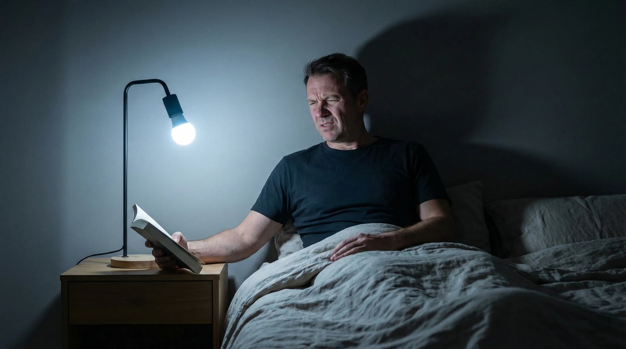 Homme_lisant_au_lit_avec_un_eclairage_general_inconfortable_pour_la_lecture_nocturne