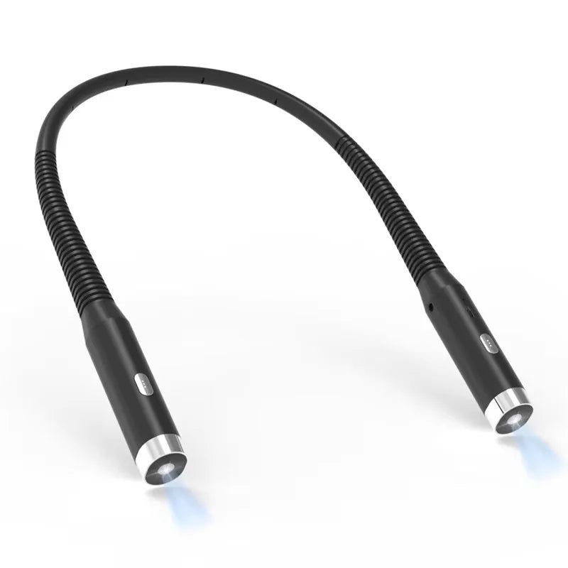 Lampe de lecture de cou mains libres noir