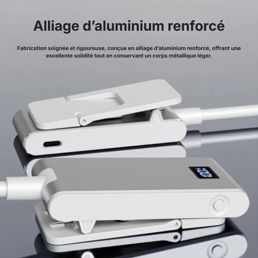 Lampe de lecture flexible à courbure ajustable alliage