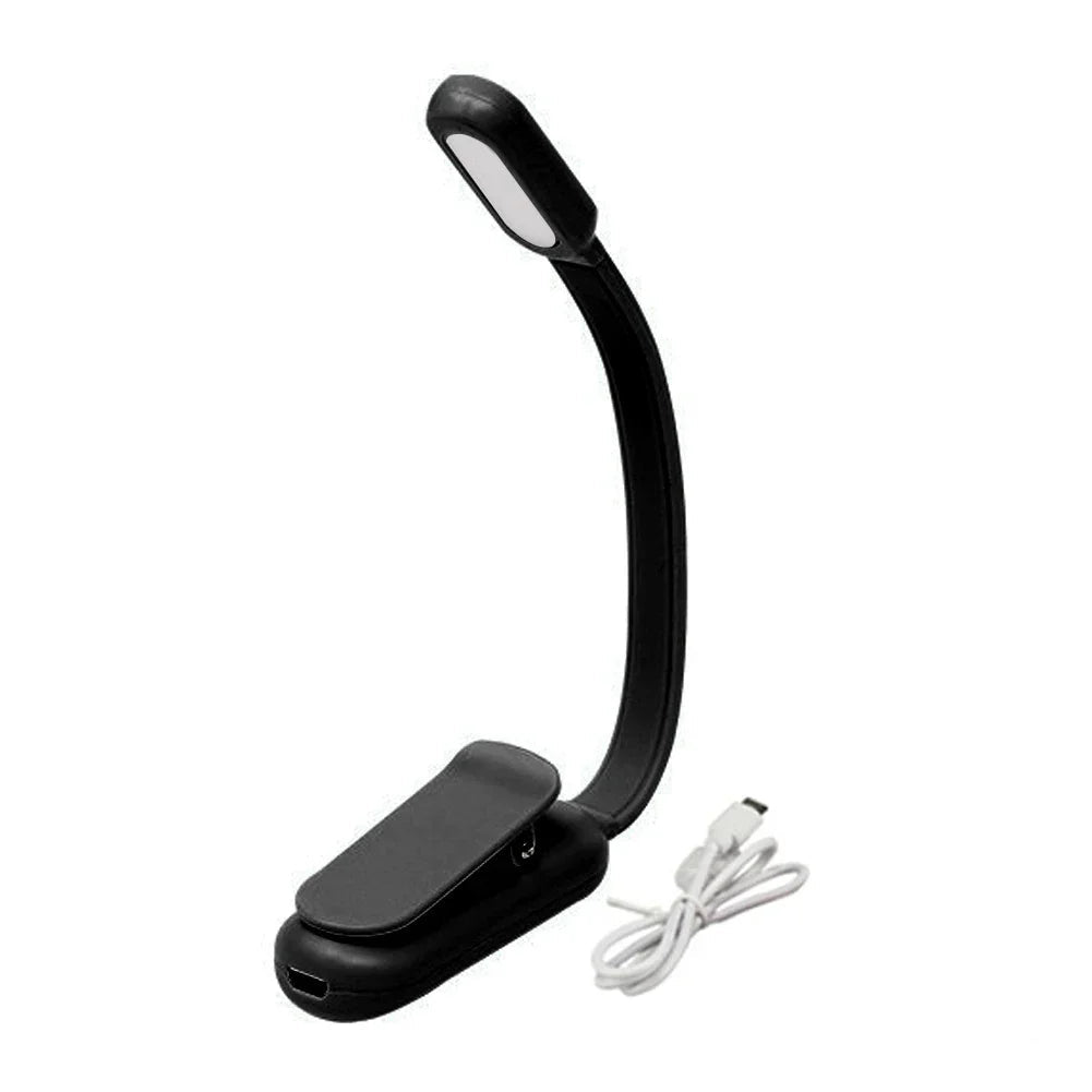 Lampe de lecture flexible à format discret rose rechargeable noir recahrgeable