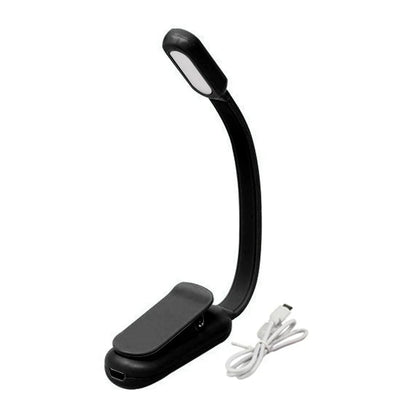 Lampe de lecture flexible à format discret rose rechargeable noir recahrgeable