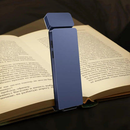 Lampe de lecture rechargeable légère bleu