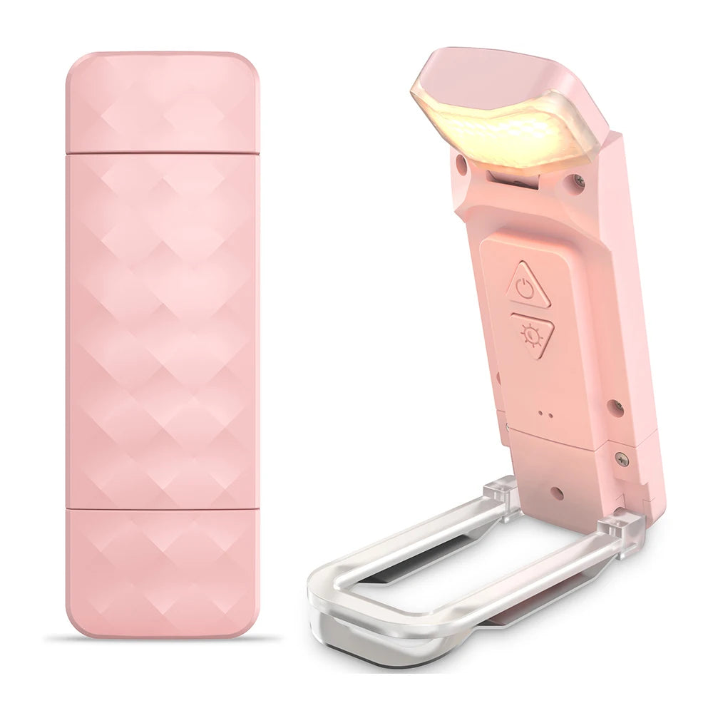 Lampe de lecture rechargeable nomade rose