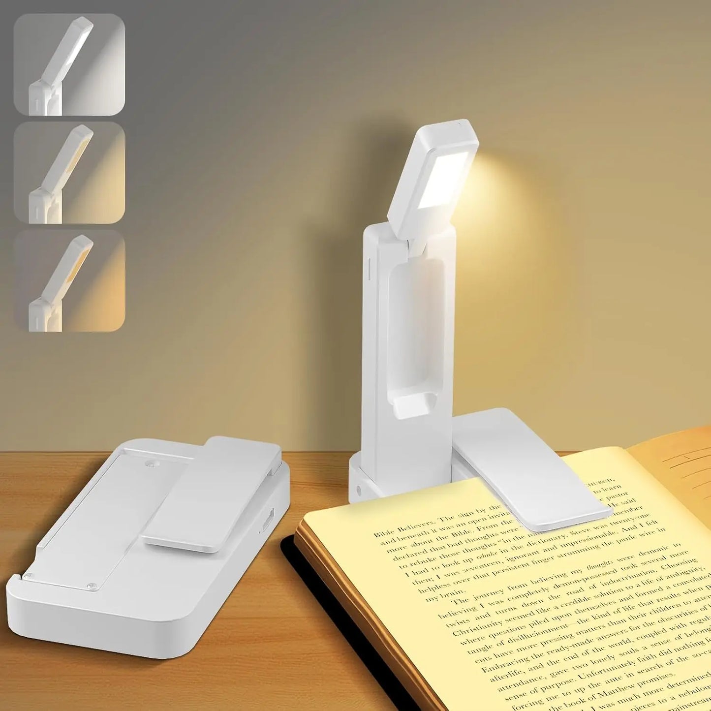 Lampe de lecture rechargeable pour chambre blanc
