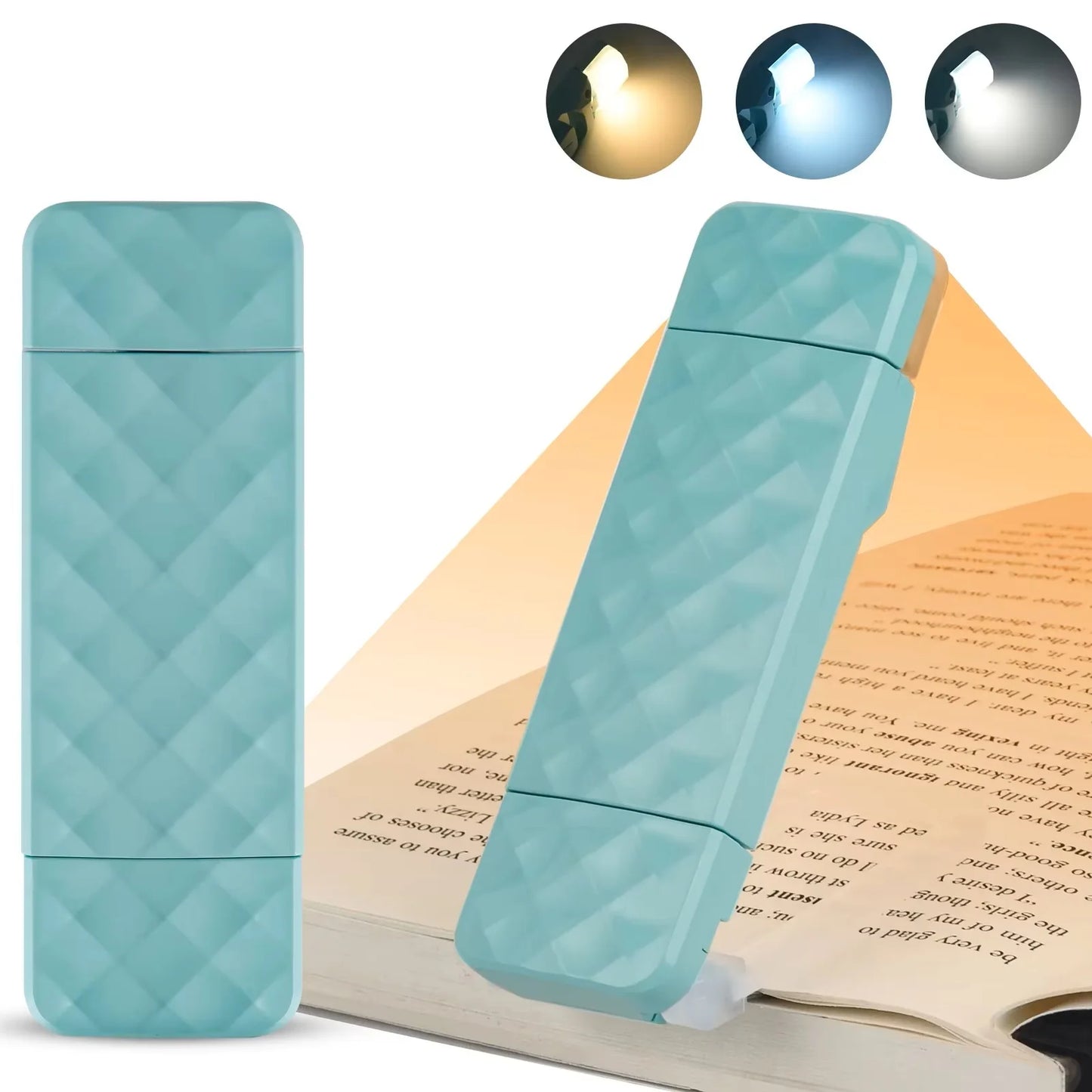 Lampe de lecture rechargeable tout usage bleu