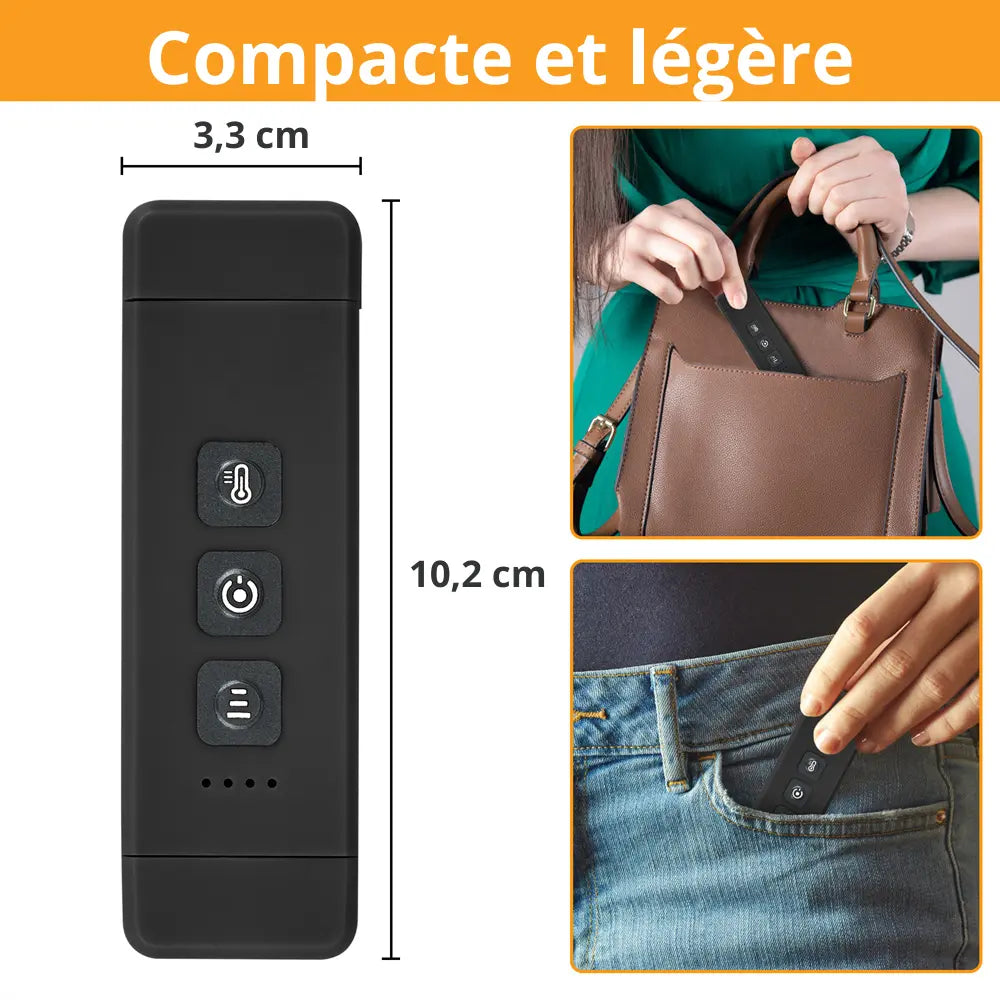 Lampe de lecture rechargeable compact noir