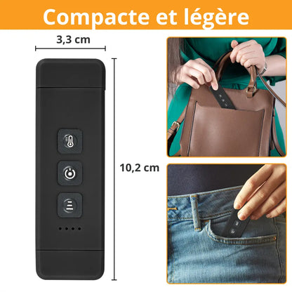 Lampe de lecture rechargeable compact noir