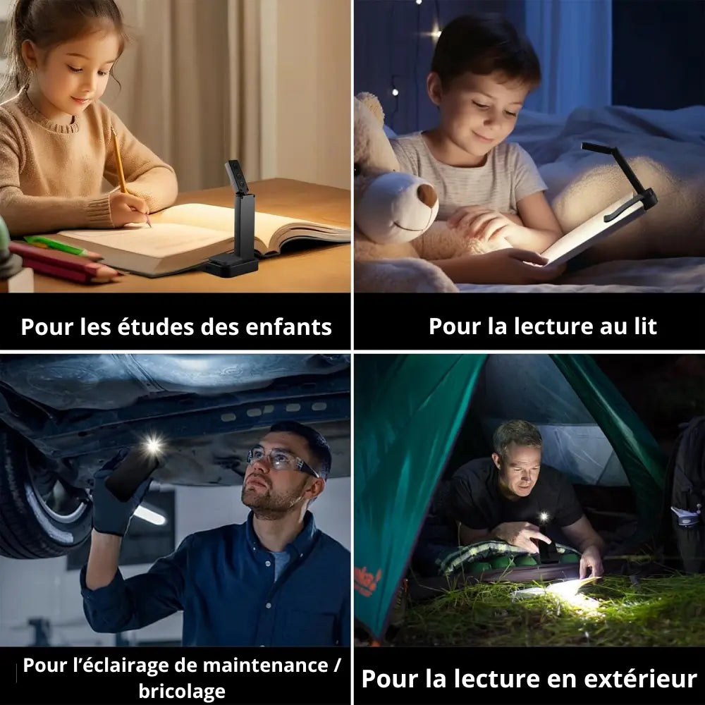 Lampe de lecture rechargeable pour chambre